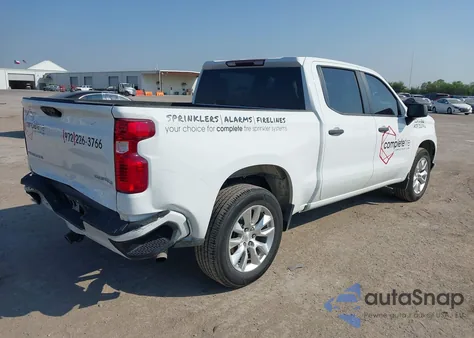 2024 Chevrolet Silverado 1500 2Wd Short Bed Custom z USA, uszkodzony, nr VIN 1GCPABEK0RZ132329